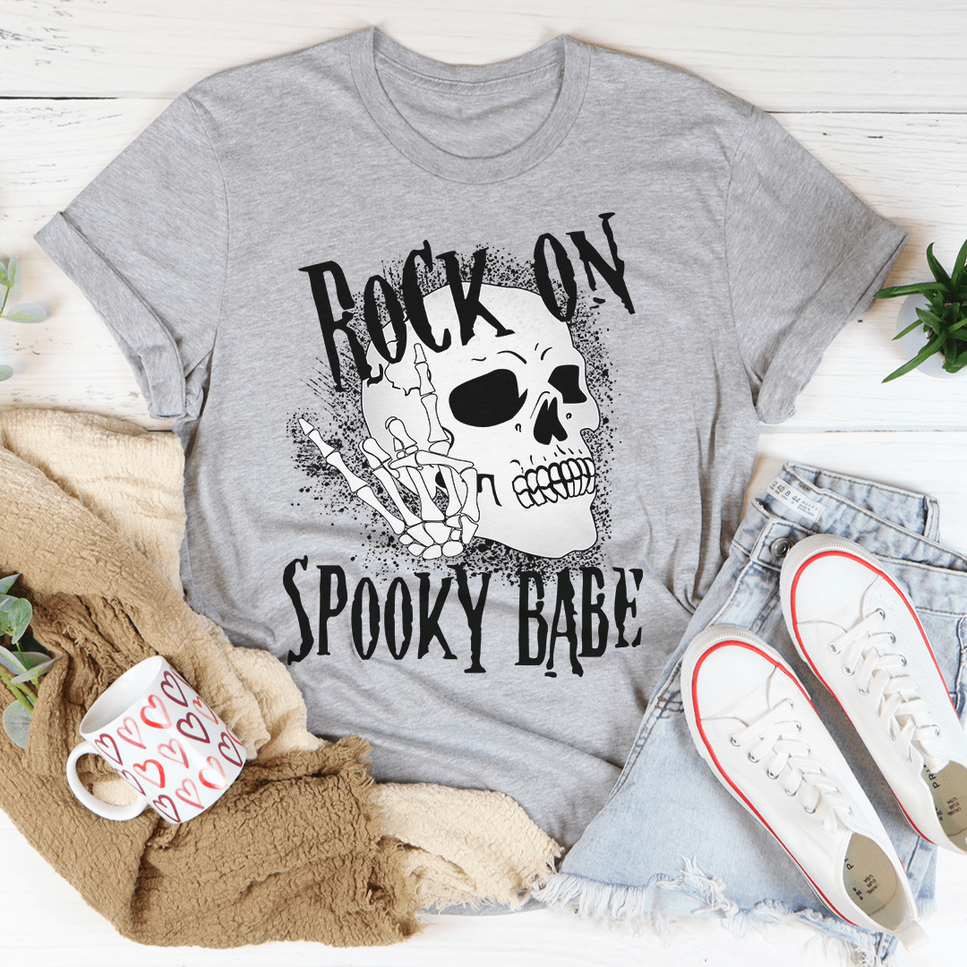 Rock On Spooky Babe Tee-1