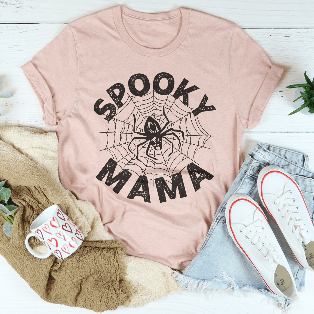 Spooky Mama Spider Web Tee-3