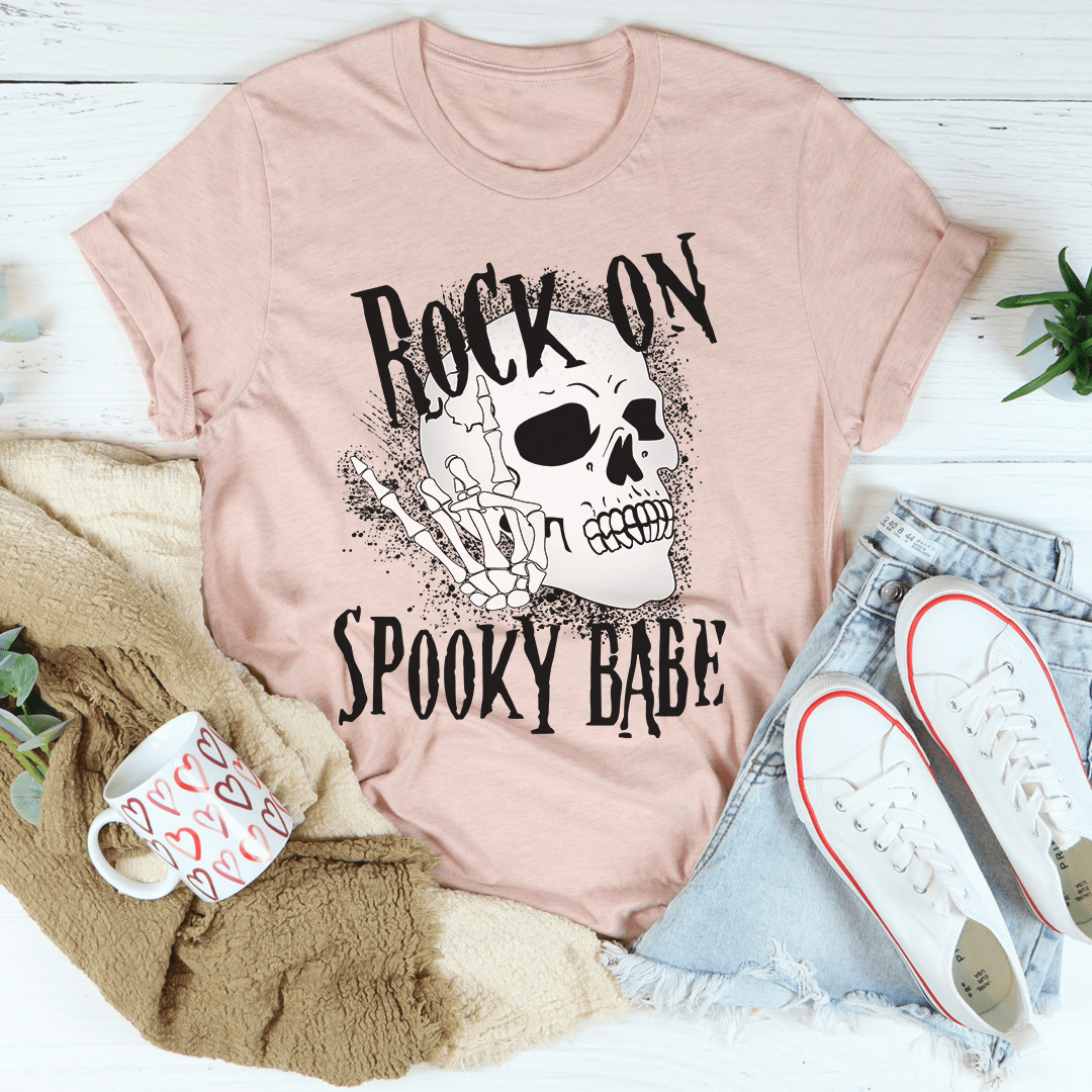 Rock On Spooky Babe Tee-3